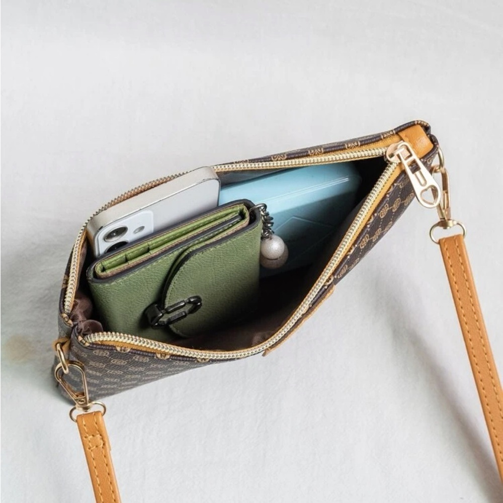 ⚠️Clearance Coffee Brown Print Crossbody Bag - Picture 4 of 4